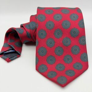 Jacobs Roberts LTD for Nordstrom Red and Blue Patterned Men's Tie